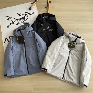 Luxury Super Clone Archaeopteryx Jackets Red Gore-Tex Goose Down Nylon Mesh Fabric Winter Hidden Pocket