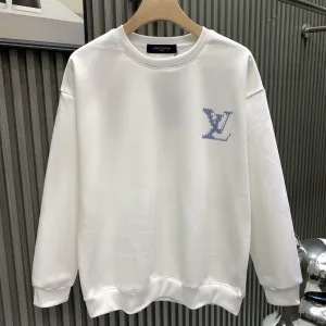 Designer Super Clone Louis Vuitton Hoodie Ash Cotton Soft Fleece Spring Autumn Winter