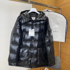 Reps Moncler Down Jacket Red Nylon Fabric Glossy Finish