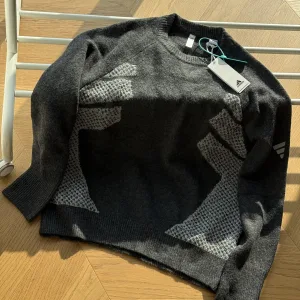 Super Clone Designer Adidas Long-Sleeved Shirts Black