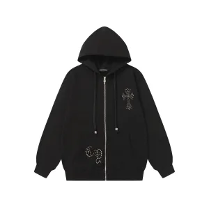 High Quality Chrome Hearts Coat Red Cotton Pure