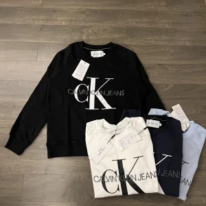 AAA Calvin Klein Sweatshirt Red Cotton Pure Embroidery
