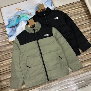 High Quality Designer The North Face Outerwear Red Silk Duck Down Silky Smooth Rock Climbing Winter Embroidery
