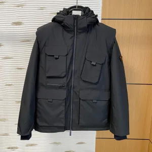 High Quality Prada Coats White Duck Down