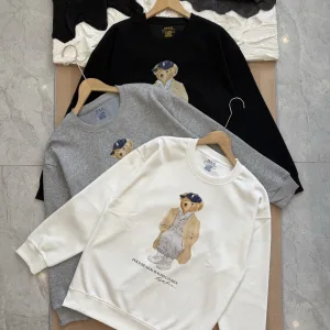 Designer Reps Ralph Lauren Hoodie Ash Cotton Soft And Gentle Spring Autumn Winter Crisp Silhouette