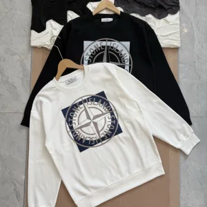Reps Stone Island Hoodie Ash Cotton Soft And Gentle Spring Autumn Winter Crisp Silhouette