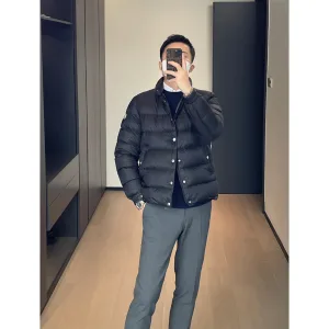 Super Clone High Quality Moncler Jacket Red Duck Down Nylon Fabric Relaxed Fit