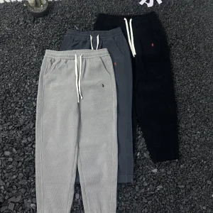 High Quality Ralph Lauren Trousers Red Cotton Fleece Corduroy Winter