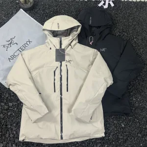 Designer AAA Archaeopteryx Jacket Red Gore-Tex Windstopper Cotton Down Polyester Nylon Plain Weave Running Simple Design Urban Commuting Winter Patch