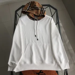 Super Clone AAA Burberry Hoodie Black Cotton Pure
