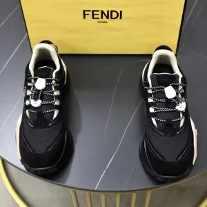 1:1 Fendi Cowhide Casual Shoes