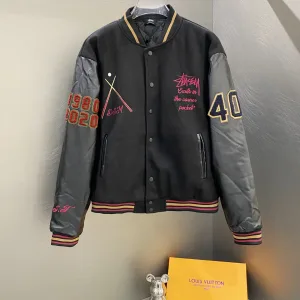 Reps High Quality Stussy Baseball Uniform Red Cotton