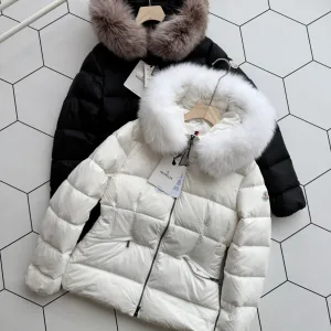 AAA Moncler Outerwear Red Down Nylon Slim Fit