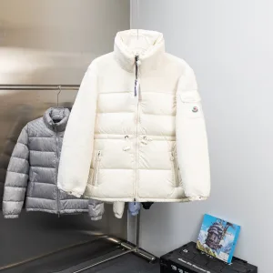 AAA Designer Moncler Outerwear Red Wool Goose Down Plush Fleece High-End Quality Autumn Winter And