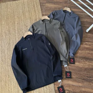 Reps Mammoth Long Sleeves Green Eva Fleece Unrestricted Movement Soft Touch Quick-Drying Winter