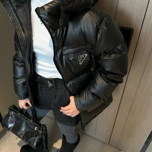 Super Clone Luxury Prada Down Jackets Red