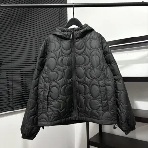 Luxury Coach Cotton-Padded Coat Red Cotton Thin