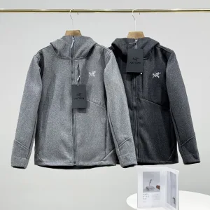 Super Clone Archaeopteryx Outerwear Red Wool Polyester Softshell Fabric Woven Slim Fit