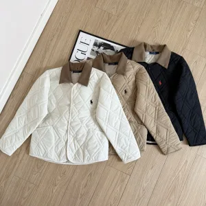 Super Clone Ralph Lauren Shirt Red Cotton Corduroy Daily Commute Urban Style Sophistication Winter Embroidery Patch