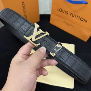 Designer Louis Vuitton Belt Deerskin