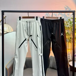 Designer Jordan Straight-Leg Pants Black Natural Drape