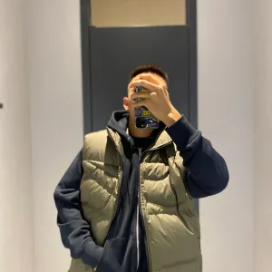 AAA Luxury Nike Vest Red Cotton Down Exquisite Workmanship High-End Quality Autumn Winter And 3D Logo
