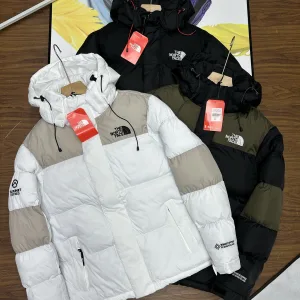 High Quality North Outerwear Red Cotton Down Fleece Street Style Winter