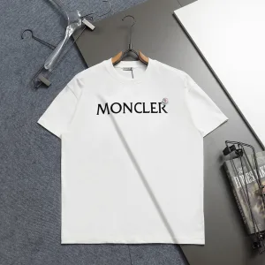 Designer Monk Short-Sleeved T-Shirt Ash Cotton Pure Simple And Elegant Spring Early 3D Logo