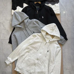 Luxury Ralph Lauren Hoodie Red Eva Cotton Pure Composite Fiber Fleece Autumn Winter Embroidery