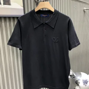 AAA High Quality Louis Vuitton Short-Sleeved Shirts Red Eva Jacquard Embroidery