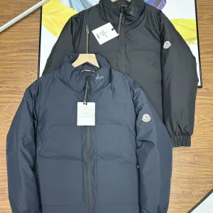High Quality Super Clone Moncler Coat Black Duck Down Simple And Elegant Sophistication Winter