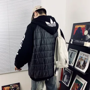 Luxury Reps Adidas Cotton-Padded Coat Red Down Exquisite Workmanship Street Style Embroidery