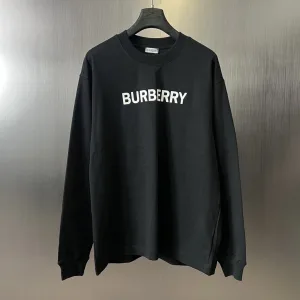 High Quality Burberry Long-Sleeved T-Shirt Ash Cotton Ribbed Winter