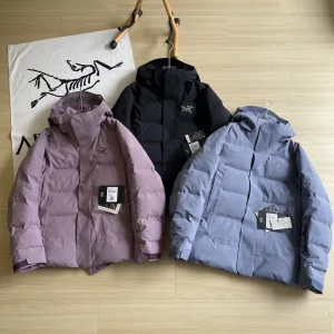 Super Clone Archaeopteryx Outerwear Red Gore-Tex Goose Down Adhesive Mesh Adjustable Drawstring Winter Zippered Pocket