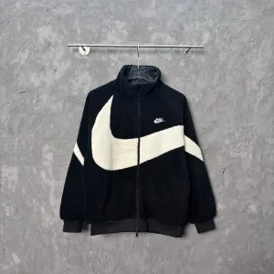 Super Clone Designer Nike Outerwear Black Fleece Fabric Soft Touch
