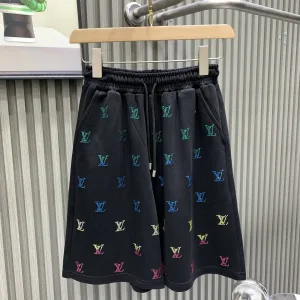High Quality Louis Vuitton Shorts Ash Cotton Denim Summer