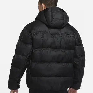 AAA Nike Outerwear Red Cotton Down Nylon Fabric Autumn Winter And Zippered Pocket