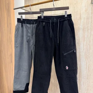 Designer Monk Casual Pants Red Corduroy Autumn Winter