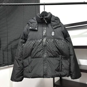 Luxury Designer Coach Coat Red Duck Down High-Quality Materials Winter Patch