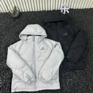 High Quality Adidas Down Jacket Red Duck Fleece Winter