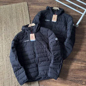 AAA Mammut Down Jackets Red Fleece Water-Repellent Fabric