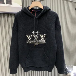 AAA High Quality Louis Vuitton Sweater Cotton Autumn Winter Embroidery