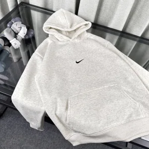Luxury Super Clone Nike Hoodies Red Fleece Winter Embroidery