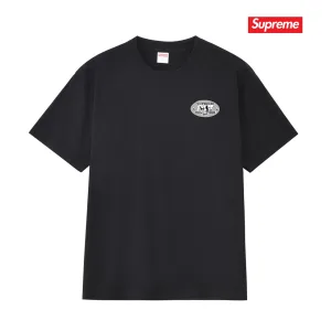 High Quality Supreme Short-Sleeved T-Shirt Red Cotton Combed