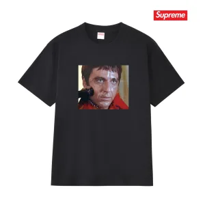 AAA Supreme Short-Sleeved Shirts Red Cotton Combed