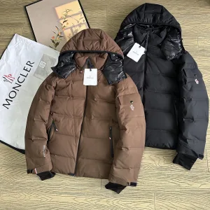 AAA Super Clone Moncler Jackets Red Feather Goose Down Polyester Nylon Elegant Style Winter