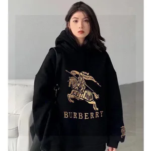 Luxury Super Clone Burberry Jacket Red Cotton Pure Silk Milk Autumn Winter Embroidery Screen Printing