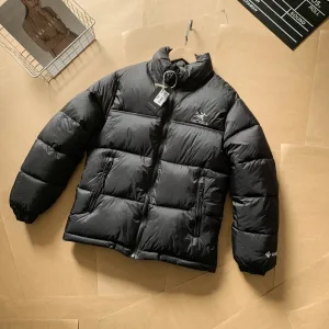Reps Archaeopteryx Coat Black Cotton Urban Commuting Sophistication Autumn Winter And