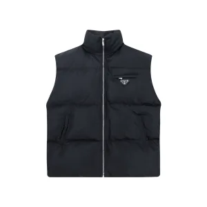 Luxury Super Clone Prada Vest Black