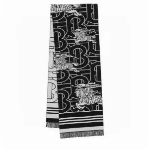 AAA Luxury Burberry Scarf Ash Cashmere Jacquard Lace Simple And Elegant